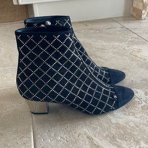 ONLY WORN ONCE Rhinestone Chanel Boots